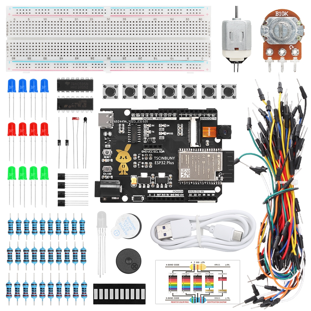 Tscinbuny ESP32 PLUS IOT Learning Kit for Arduino Smart Electronics ...