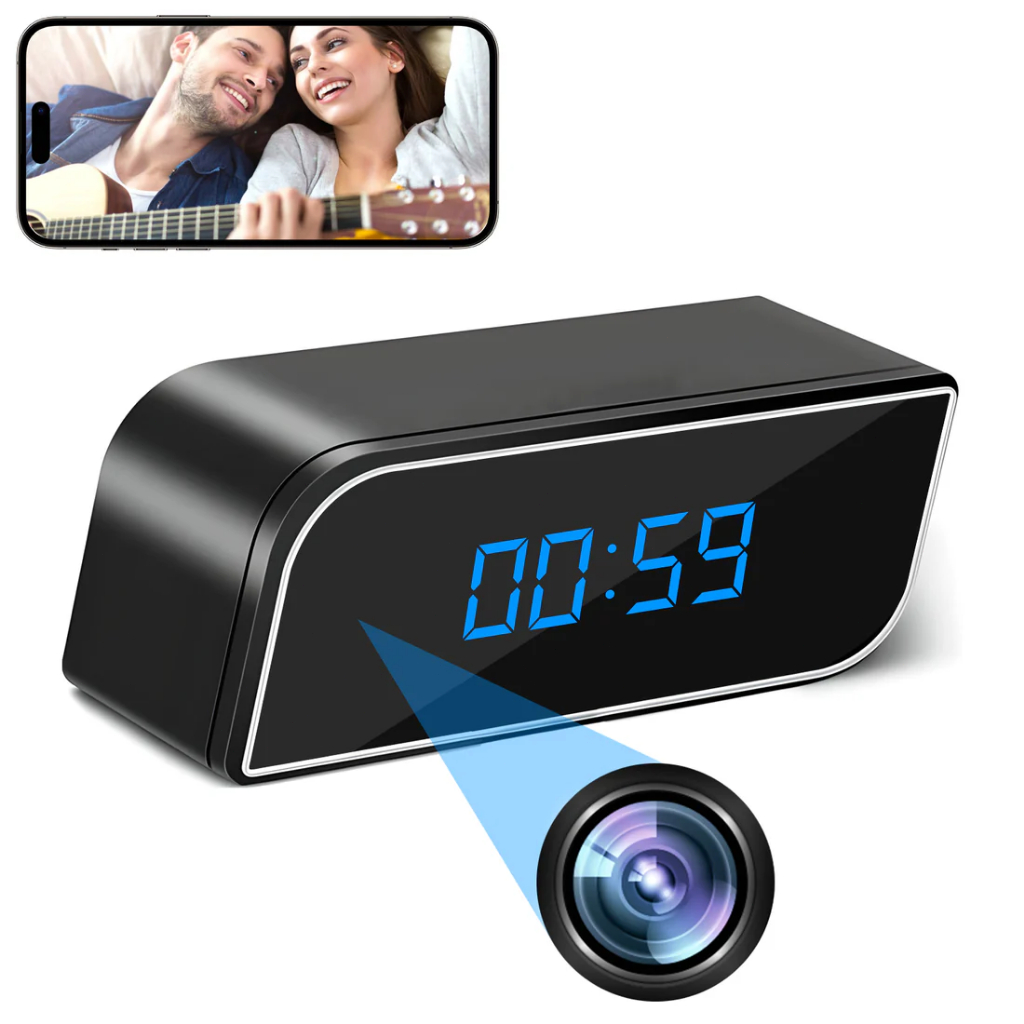 Mini Clock Camera 1080P Infrared Night Vision WIFI Wireless ...