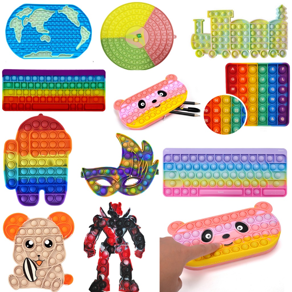 Number Pop It Learning and Educational Toys Jumbo Size Push Pop Bubble ...
