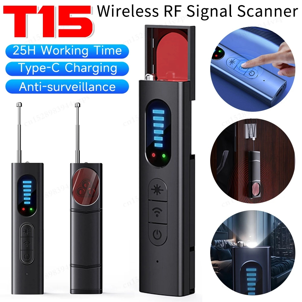 T15 Camera Detector Wireless Signal Infrared Scanner Anti-location ...