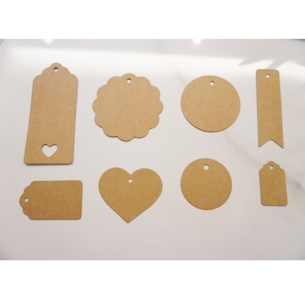 Premium Gift Tags, Double-Sided Available Kraft Paper Price Tags, Craft ...