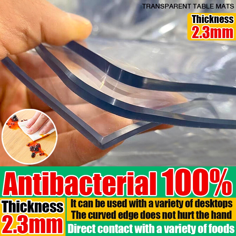 【24-hour delivery】2.3mm thickness Transparent Table Cover Clear table ...