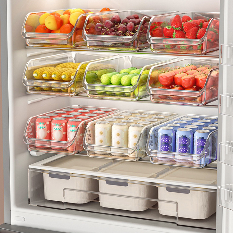 Drawer Fridge Organizer Container Food Grade Preservation Box Household ...
