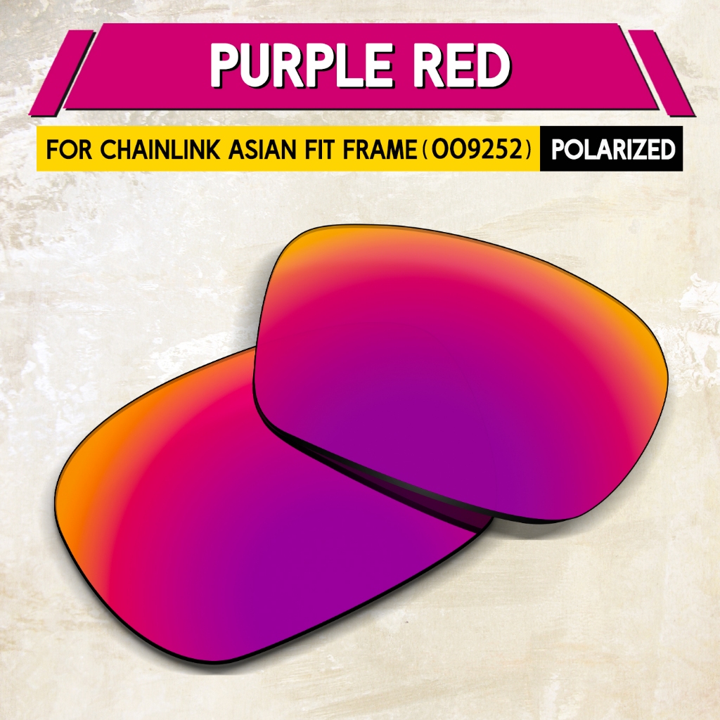 Polarized Lenses Replacement for Oakley Chainlink Asian Fit OO9252 57mm  Sunglasses Frame, 100% UV Protection | Perfect Fit | Easy Installation |  Shopee Singapore