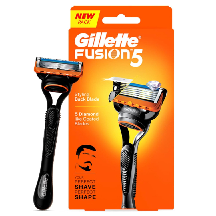 Genuine Gillette Fusion Razor for Men Face Hair Shaving Removal Safety ...