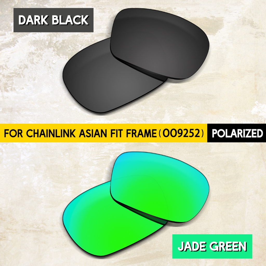 Polarized Lenses Replacement for Oakley Chainlink Asian Fit OO9252 57mm  Sunglasses Frame, 100% UV Protection | Perfect Fit | Easy Installation |  Shopee Singapore