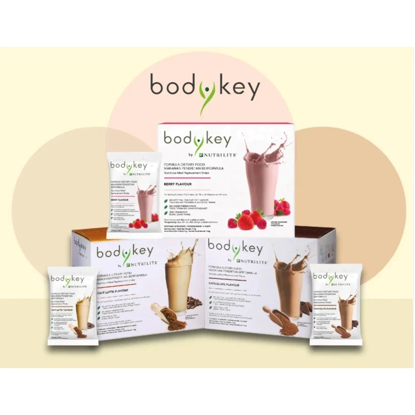 100% authentic BodyKey by Nutrilite Meal Replacement Shake （Berry/Cafe ...