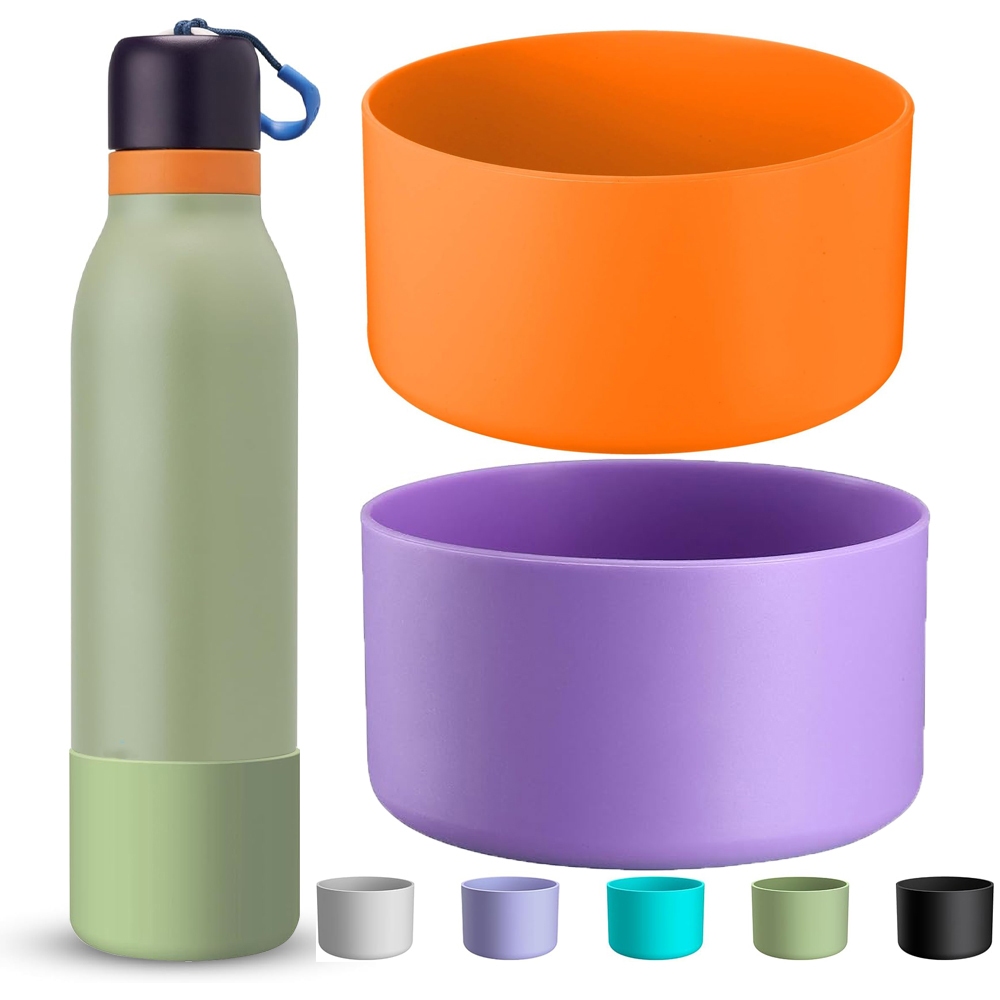 Linkidea Silikon-Schutz Für Owala Flaschen – 2er Pack, Rutschfest & Stoßsicher, Passt Auf FreeSip, Twist, Flip, Potter 24oz