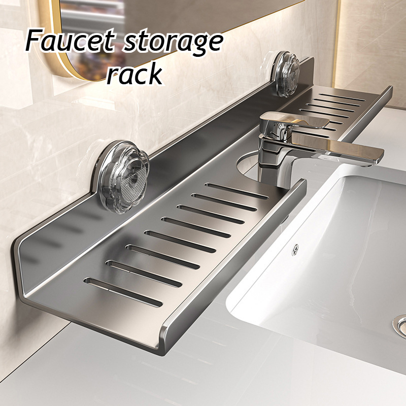 Sink Storage Rack, Washbasin Cometic Shelf,U-shaped Faucet Shelves, No ...