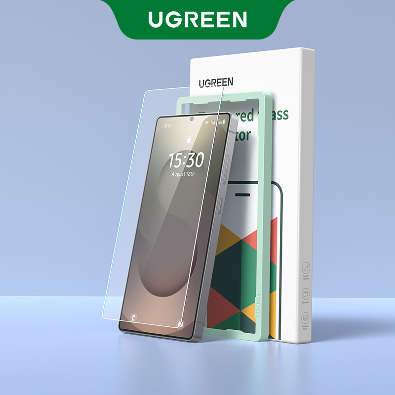 UGREEN 2PCS Borderless HD Tempered Glass Screen Protector For Samsung ...