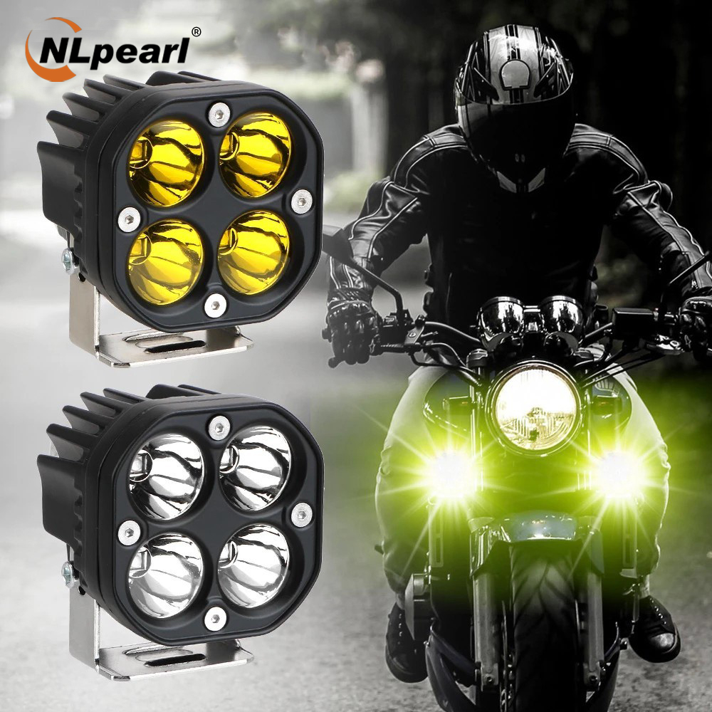 NLpearl 1X Inch Led Spotlight Motorcycle Colors 12V 24V Square