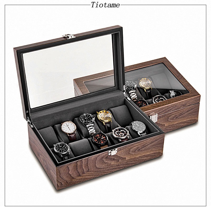 Watch Box Organizer for Men and Women - 4/6/8/10 Slots Watch Storage ...
