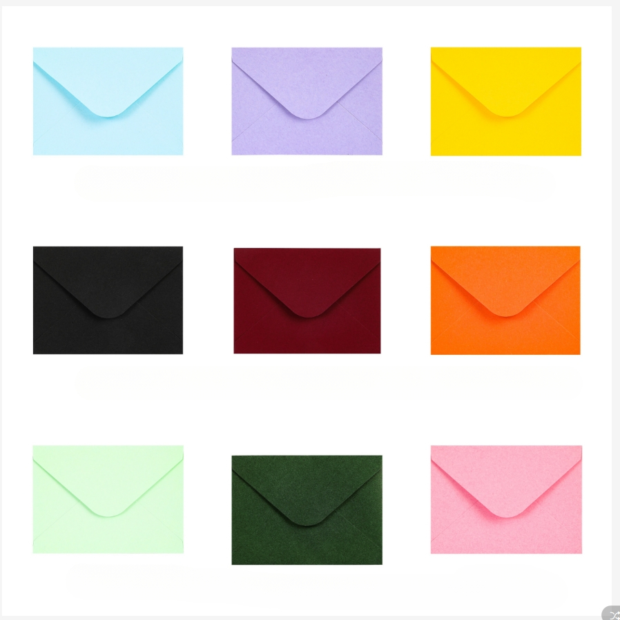 Color Envelope Invitation Letter Color Mini Envelope | Shopee Singapore