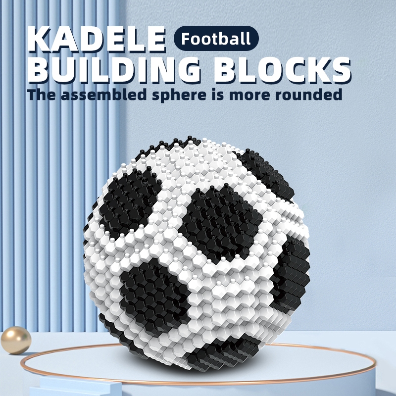KADELE Soccer Ball Building Set (437 Pieces), 3D STEM Toy, Free ...