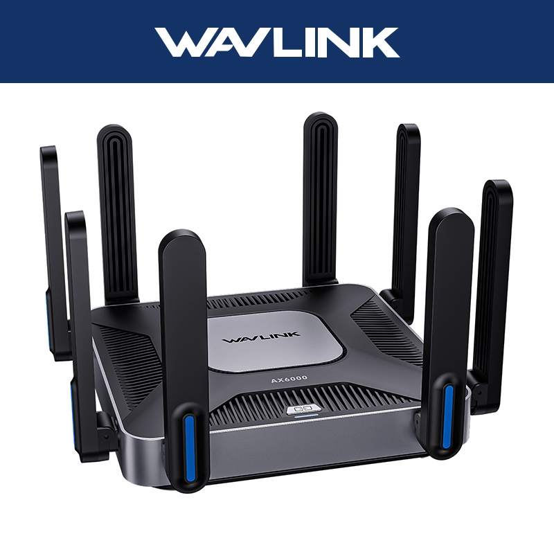 WAVLINK AX6000 WiFi 6 Gigabit Router with 8x5dBi Antennas Support ...