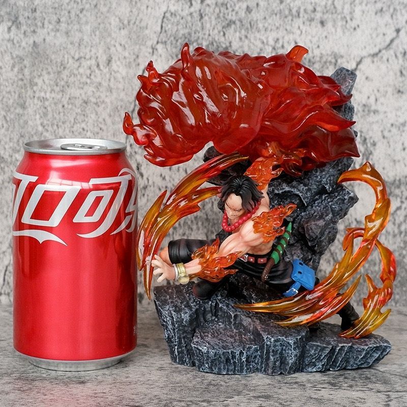figure model One Piece Fire Fist Ace PVC Scene Figure Anime Onepiece ...