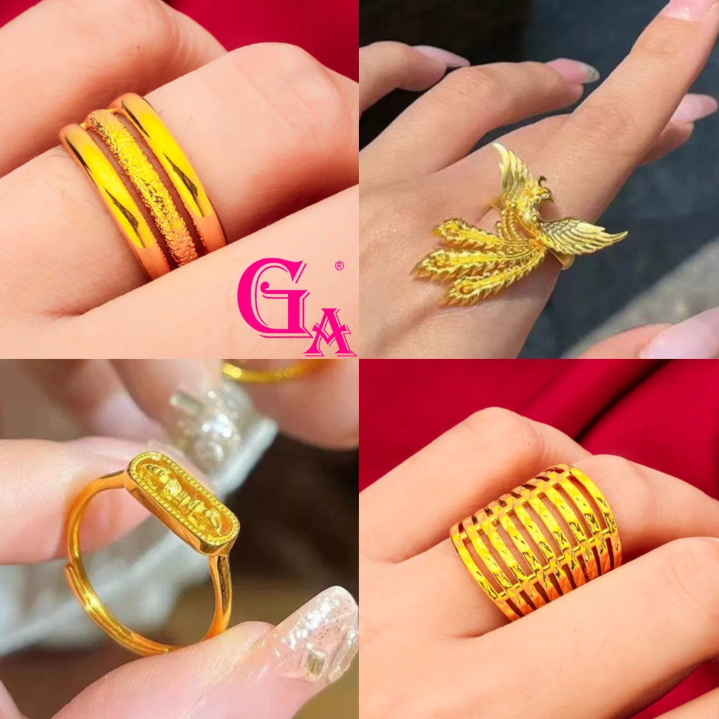 GA Jewellery 100 Design Options/Cincin Perempuan Salut Emas 916