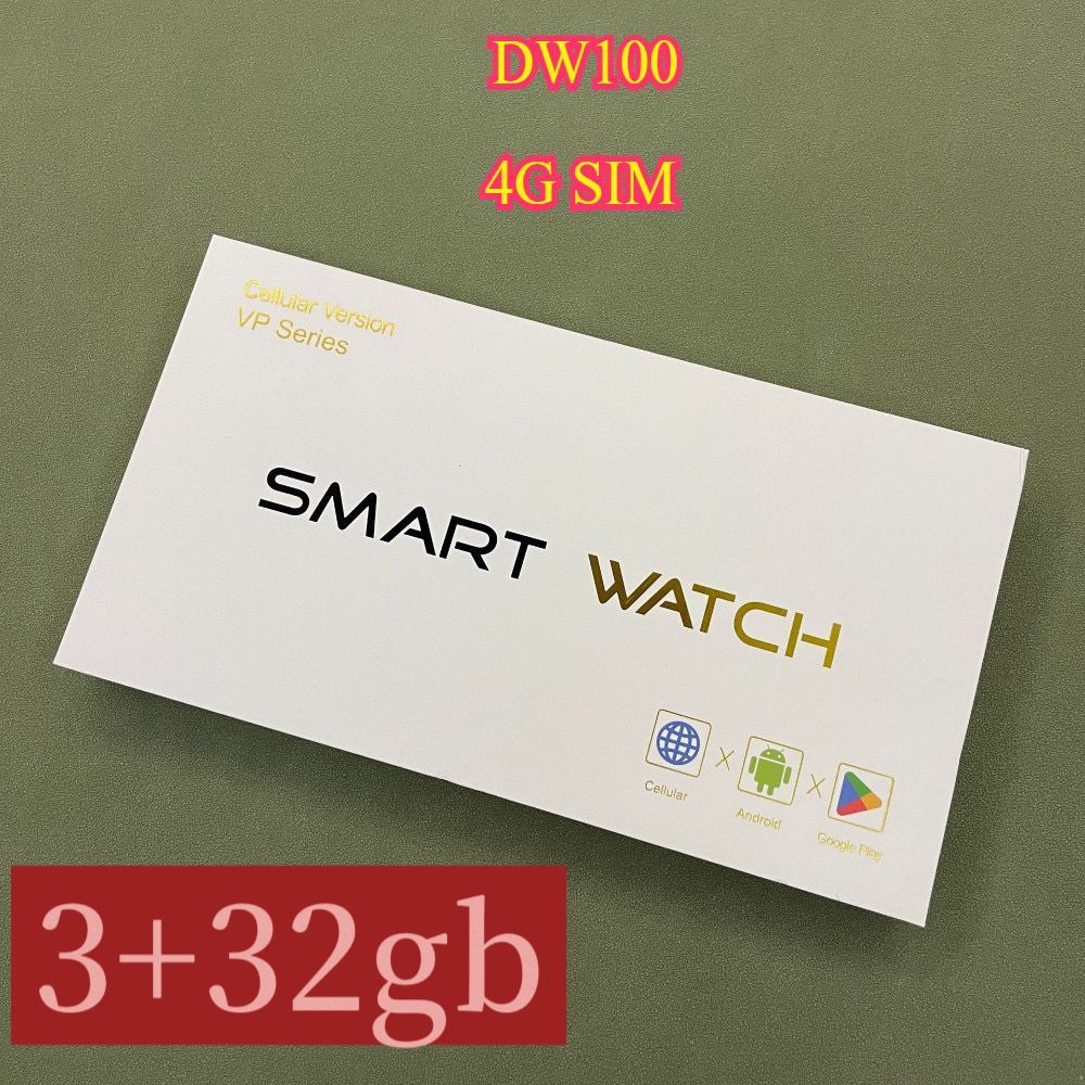 Latest 4G SIM Card DW100 ultra 2 smartwatch 3+32GB AMOLED rotating ...