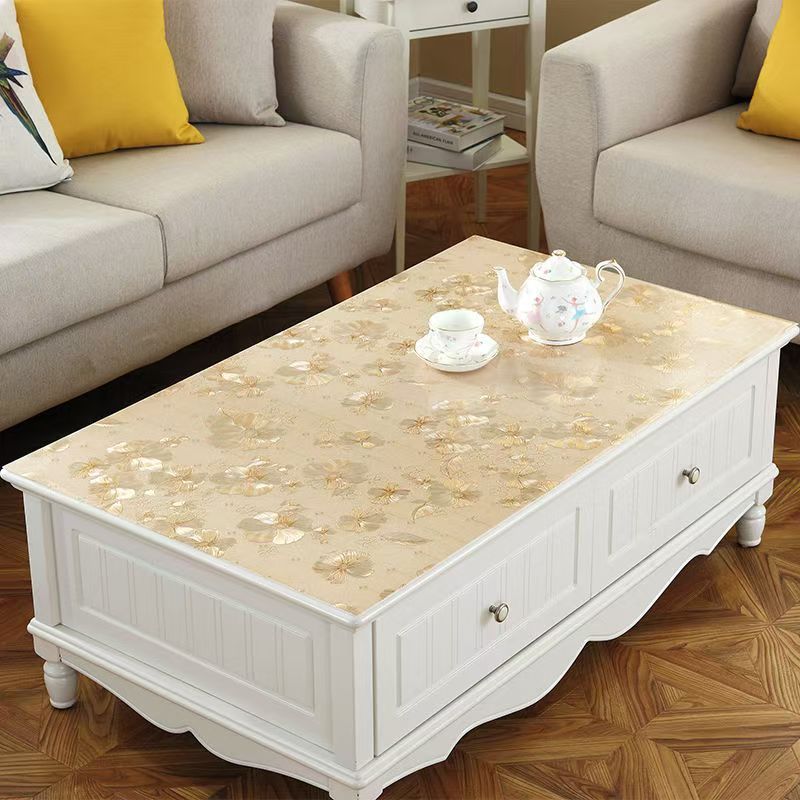 Soft Glass PVC Tablecloth Waterproof Anti-scalding Oil-proof Table Mat ...