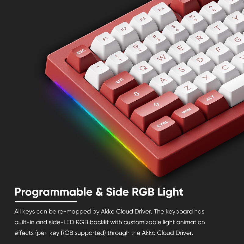 Akko Chicago 5075B Plus Wireless RGB Mechanical Keyboard wiht hot ...
