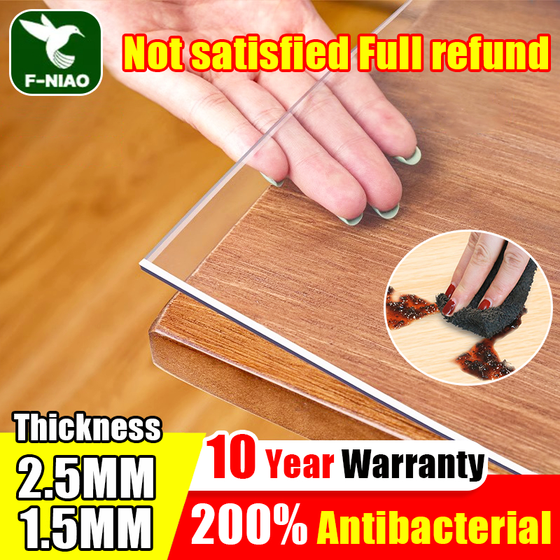 【24 hours delivery】 2.5mm Thickness plastic table cover pvc table mat ...