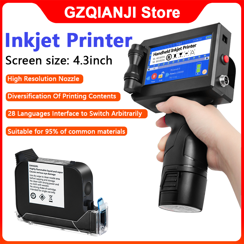 Inkjet Printer Intelligent Handheld Inkjet Printer Date of Manufacture ...
