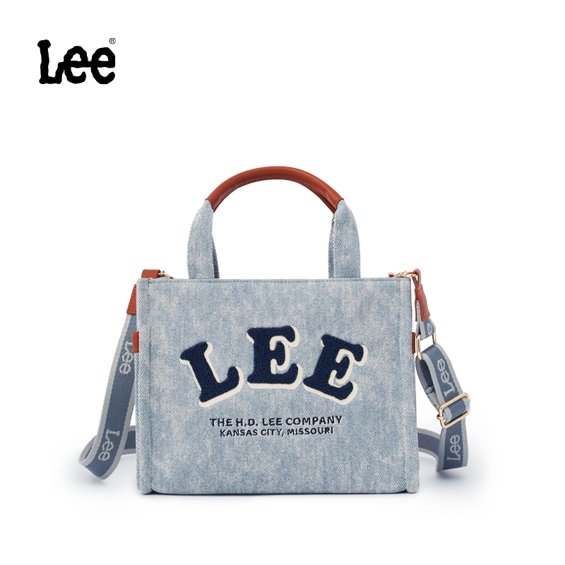 Lee Official New Style Messenger Bag Female Backpack Casual Denim Tote ...