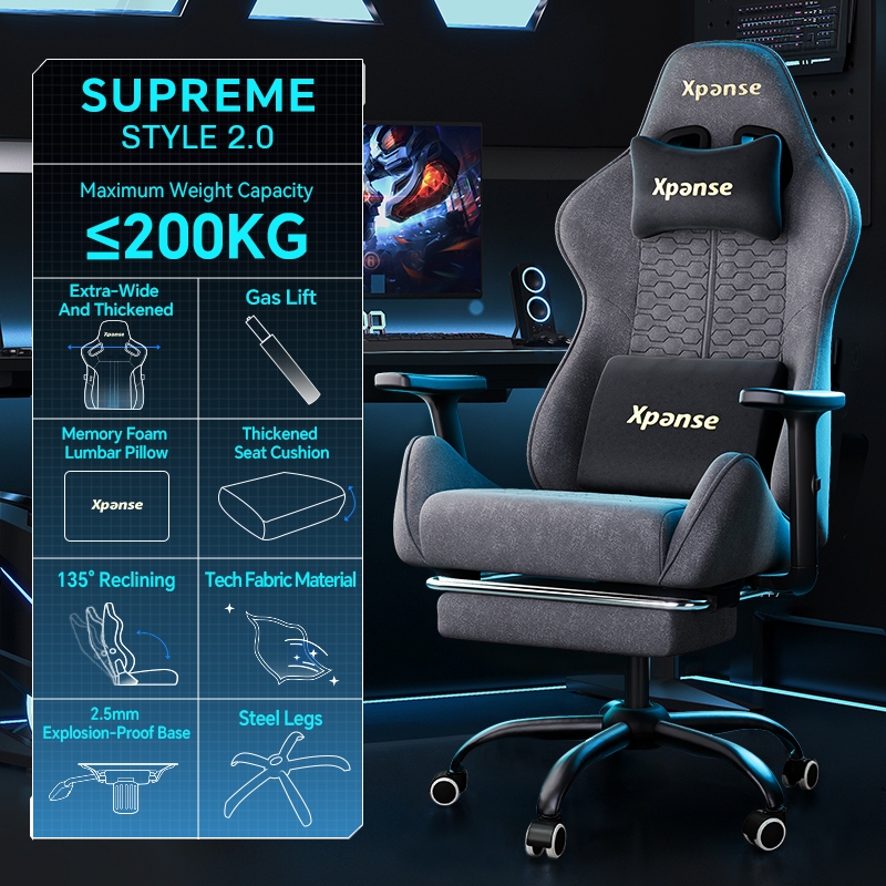 Xpanse Xnova Gaming Chair Steel leg Office Chair Adjustable