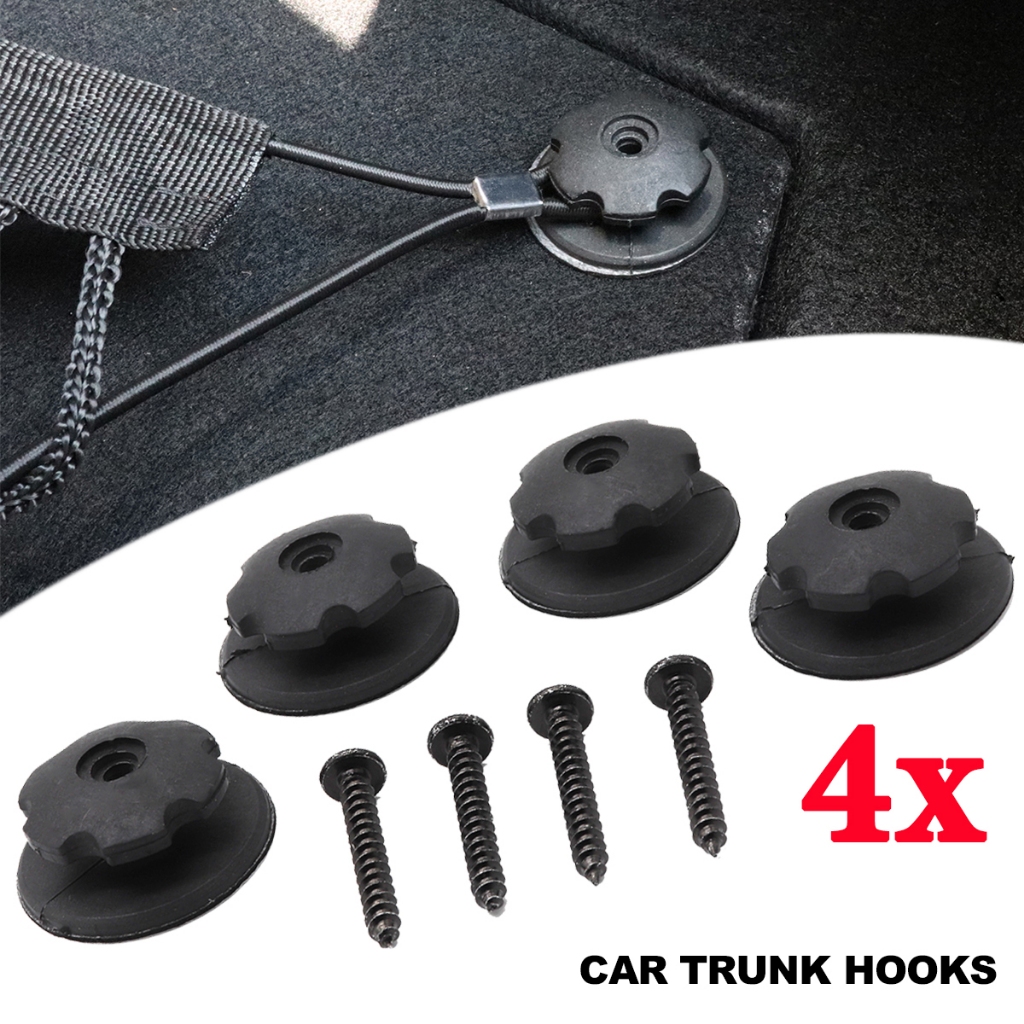 4Pcs Car Boot Net Hook Rear Trunk Cargo Net Storage Luggage Organizer ...
