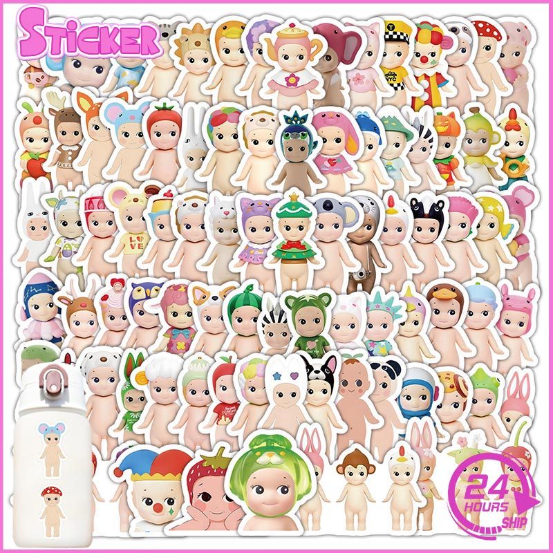 Set of 100Pcs Mixed Funny Sonny Angel Stickers Cartoon Cute DIY Vinyl ...