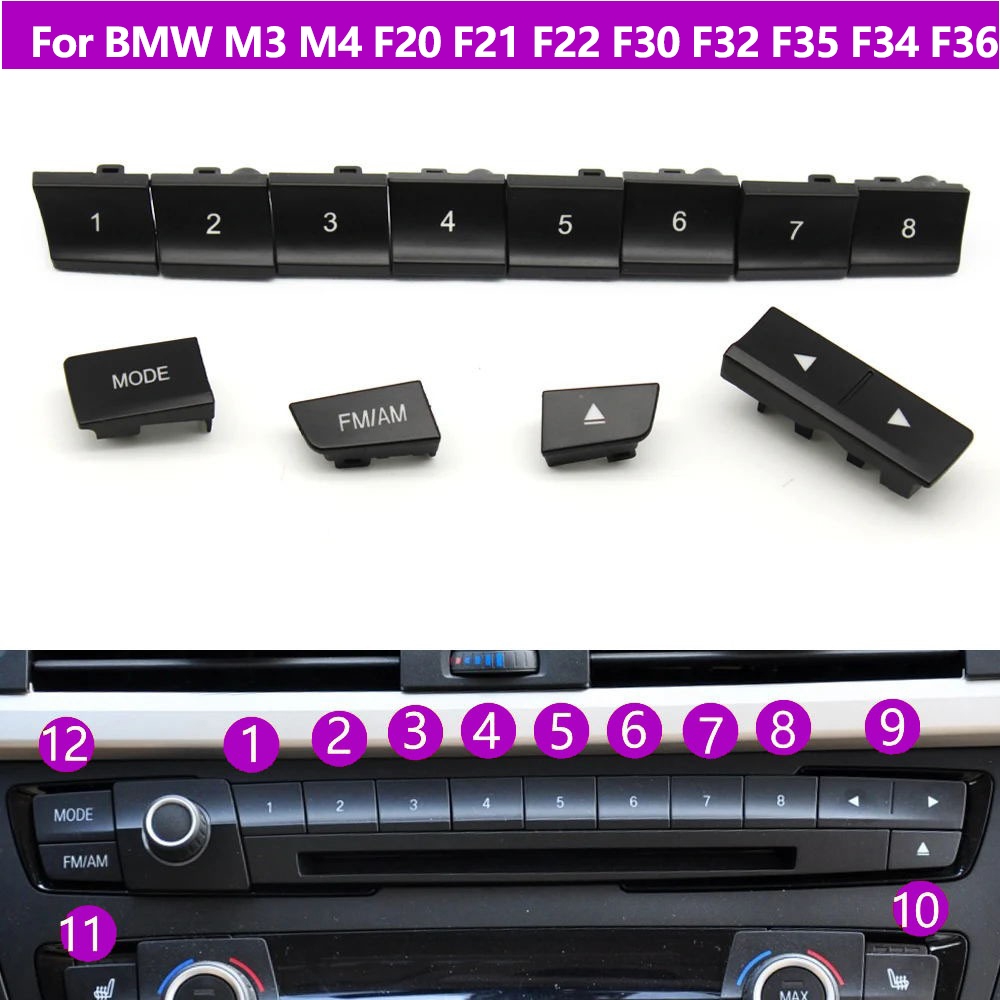 For BMW M3 M4 F20 F21 F22 F30 F32 F35 F34 F36 Car Front Dashboard Radio ...