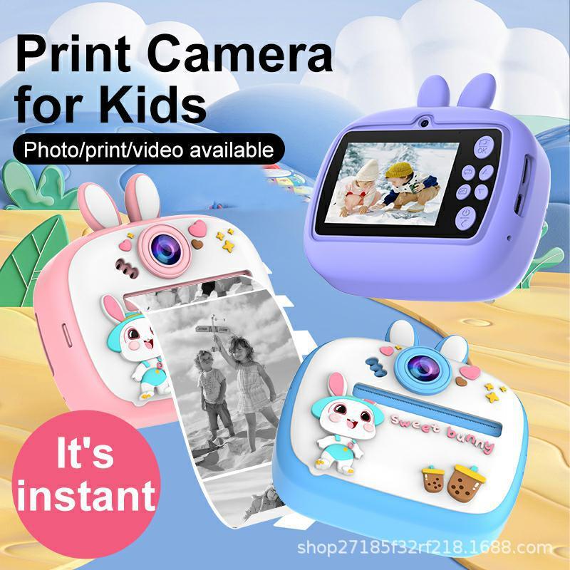 Children Digital Camera Instant Print for Kids Thermal Print Rabbit ...
