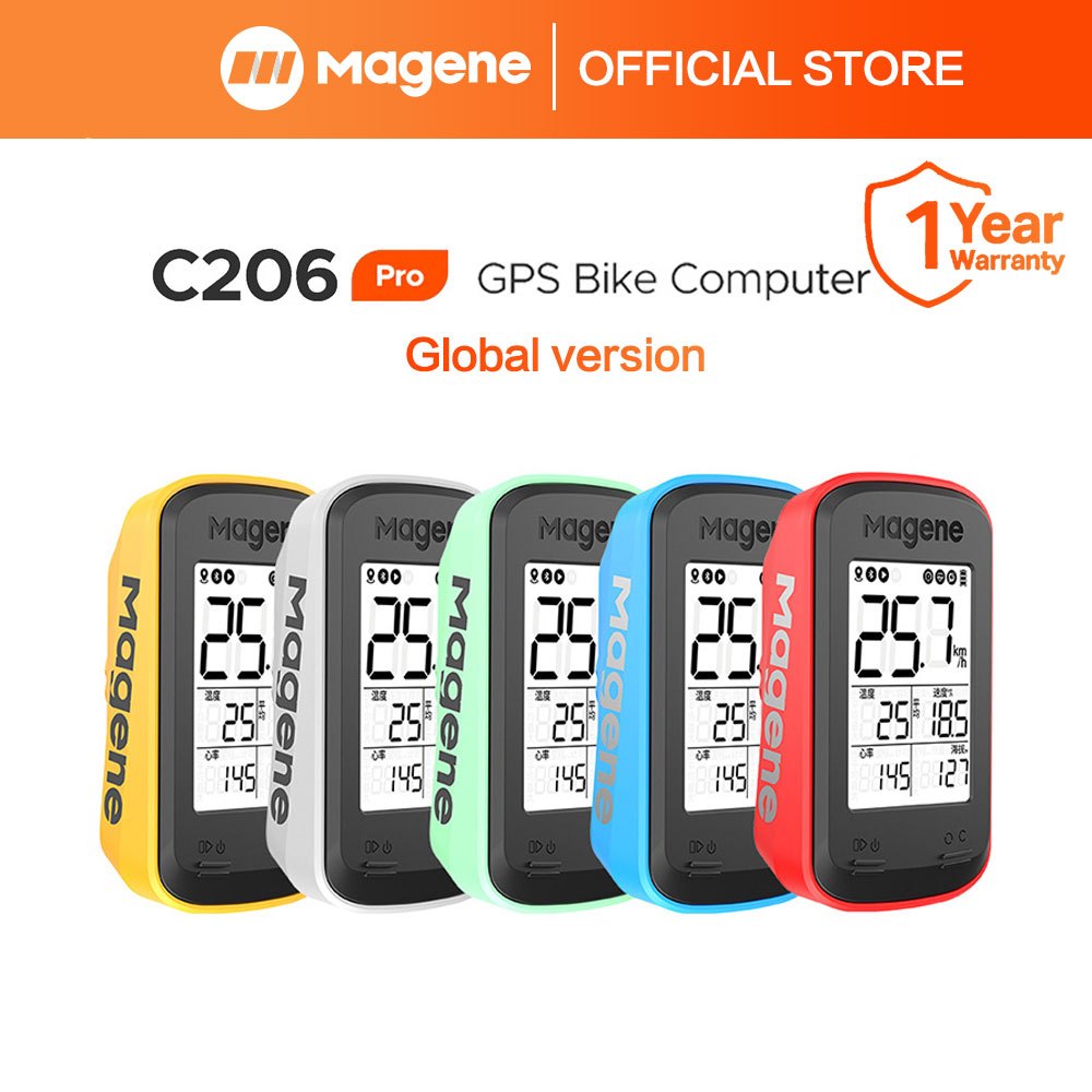 Magene C206 Pro Bike Computer Wireless GPS Speedometer Waterproof Road ...