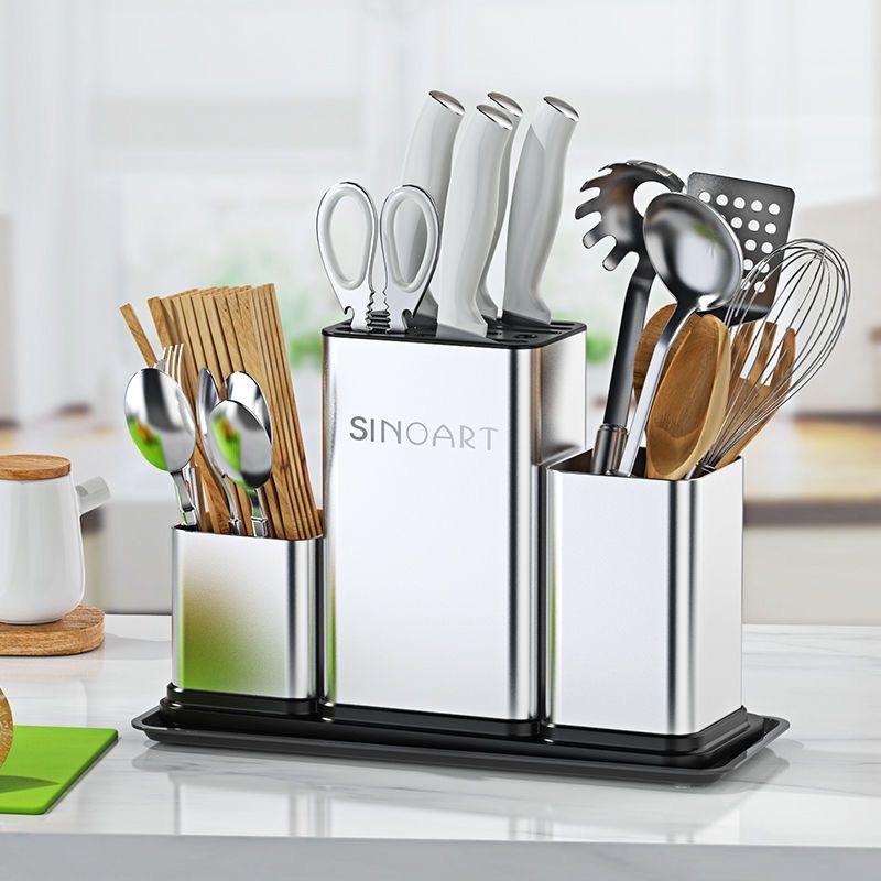 High Quality SUS304 Stainles Steel Knife Fork Spoon Holder Kitchen ...