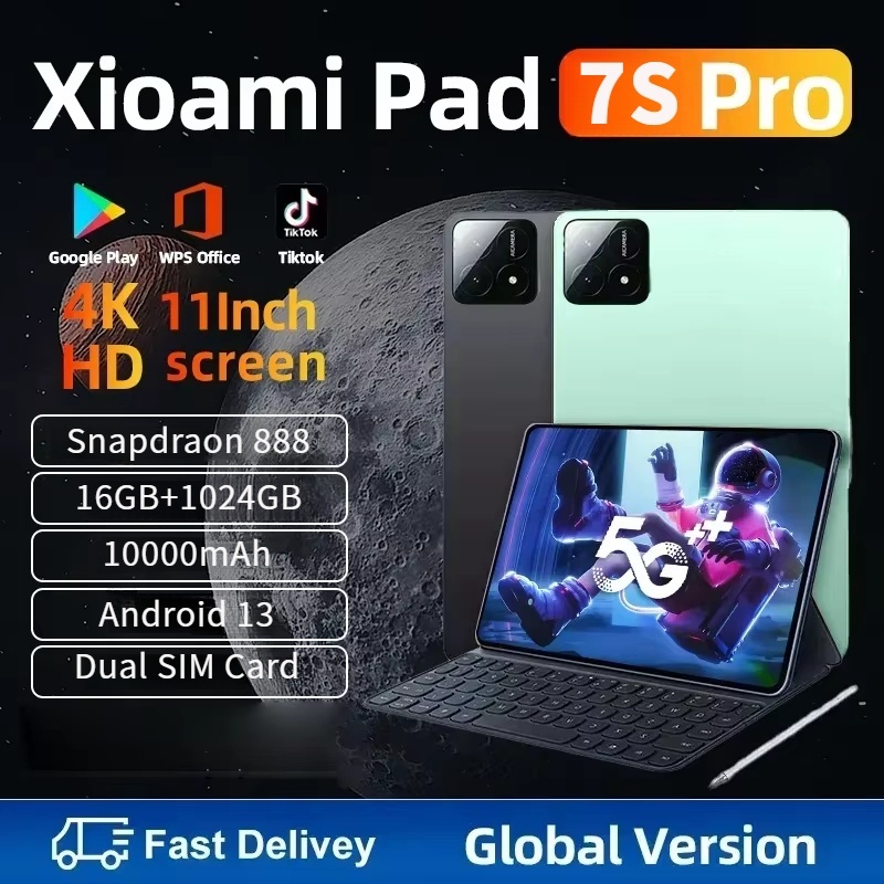 2025 Original Pad 7 Pro 11 inch HD 4K Snapdragon 888 Android 14 16GB ...