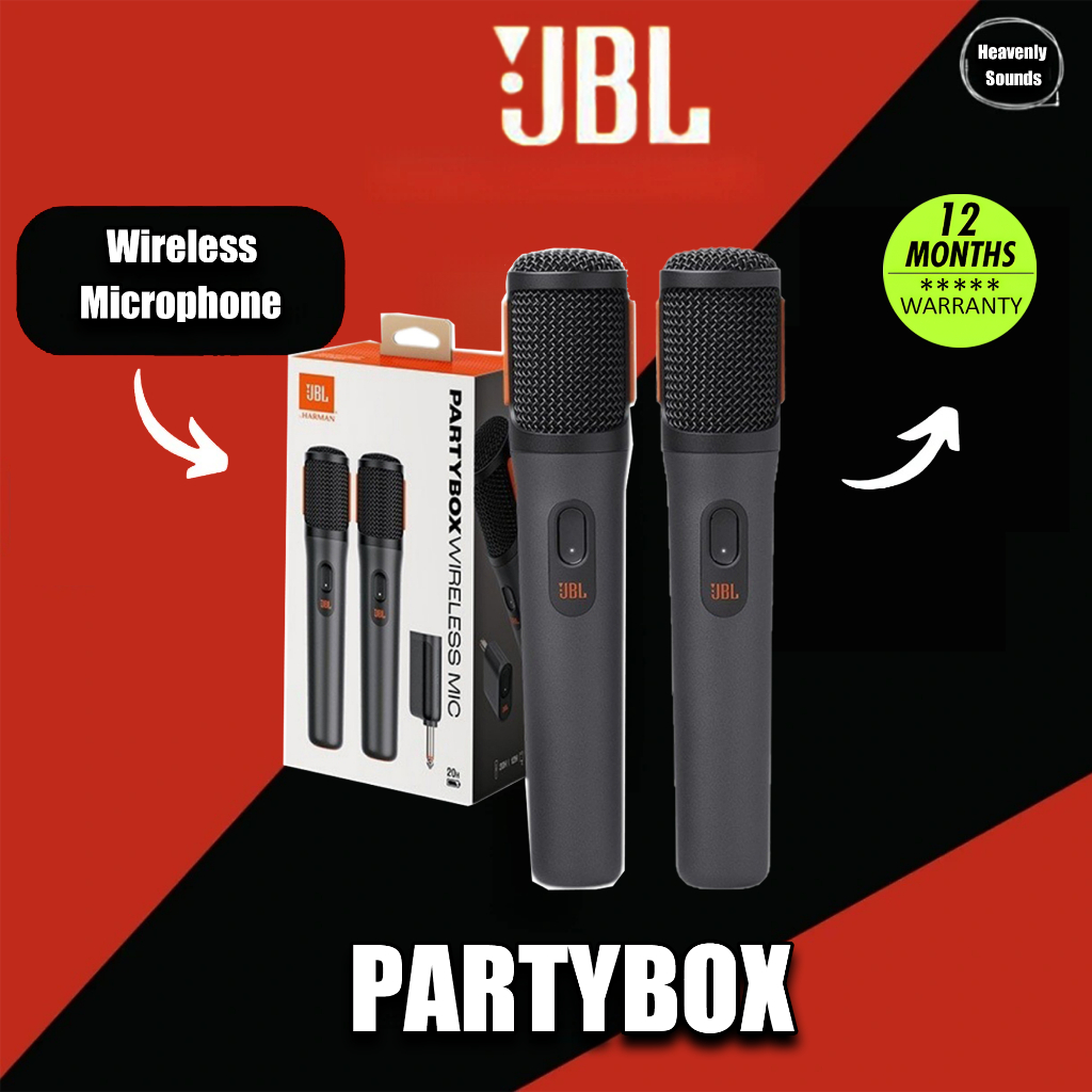 JBL PartyBox Wireless Mic Wireless Microphone Set Party box | Shopee ...