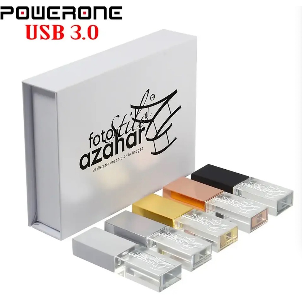 Crystal with box USB 3.0 Flash Drives 64GB Free Custom Logo Pen Drive ...
