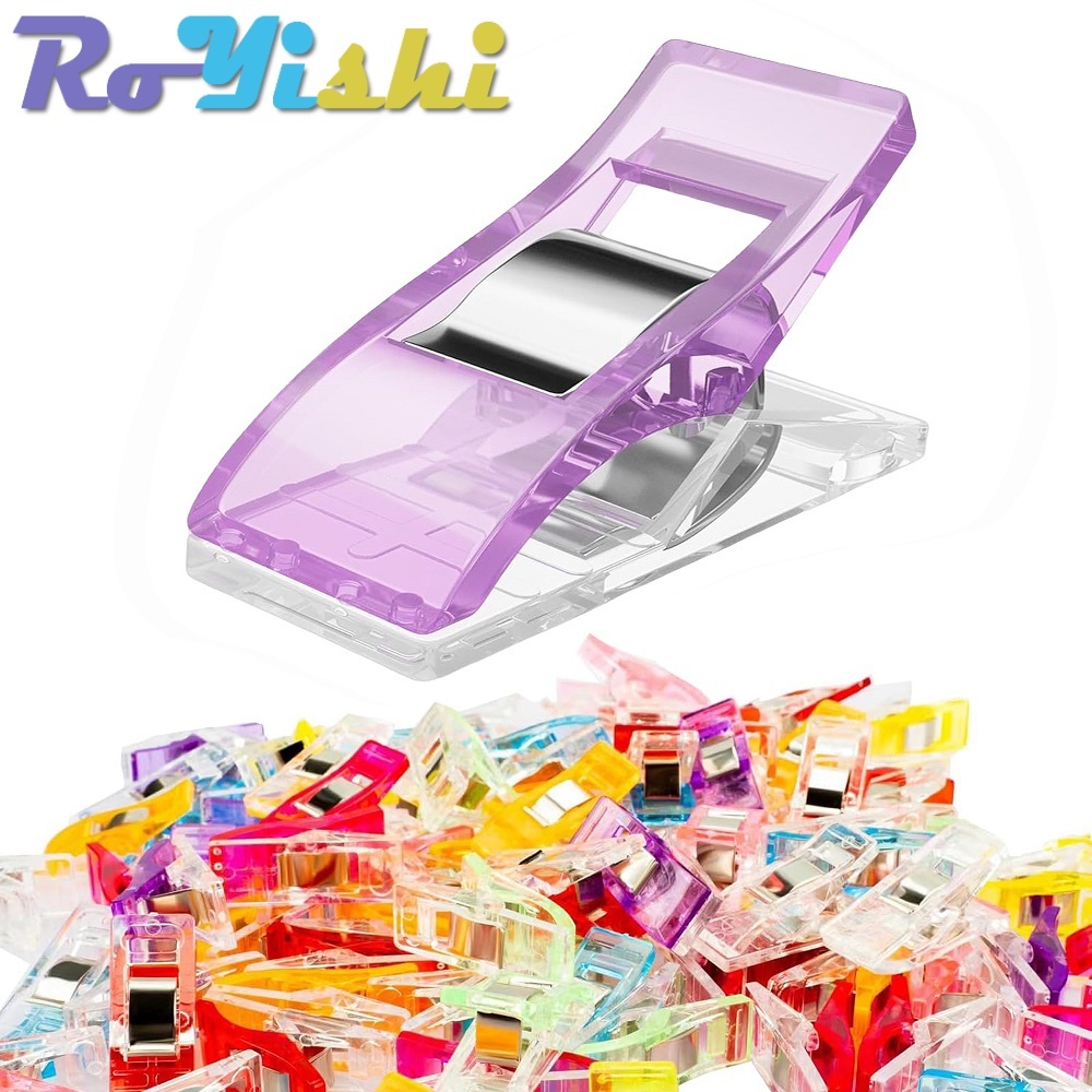 20/50/100Pcs Multipurpose Colorful Transparent Plastic Small Clips for ...