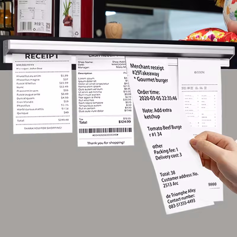 20cm Restaurant Ticket Holder Aluminum Order Rack Receipt Holder ...