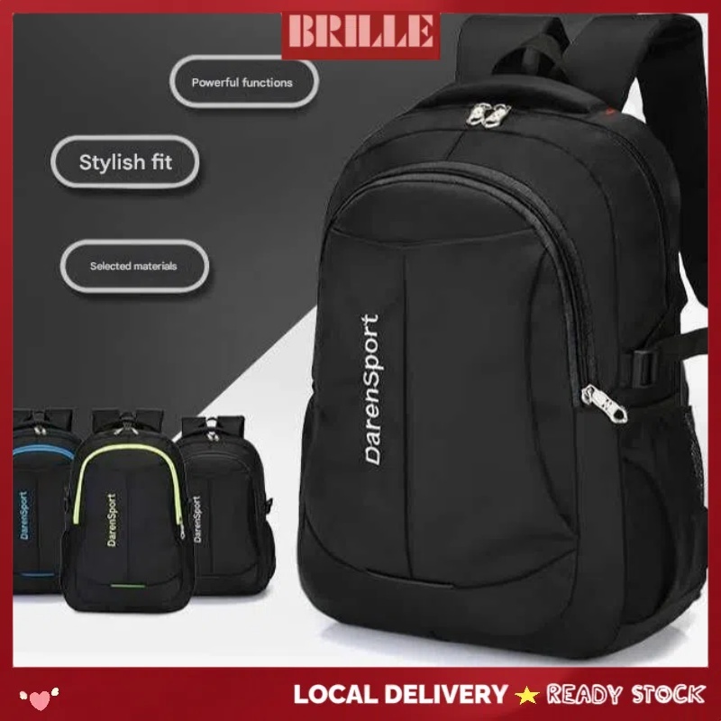 Large Capacity Men's Backpack Simple Backpack | Shopee Singapore