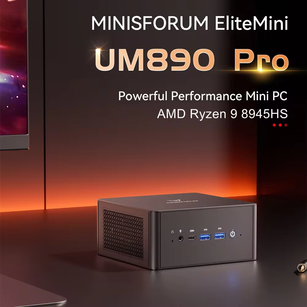 Minisforum Mini PC UM890Pro/880Pro AMD R9 8945HS/R7 8845HS OCulink USB4 ...