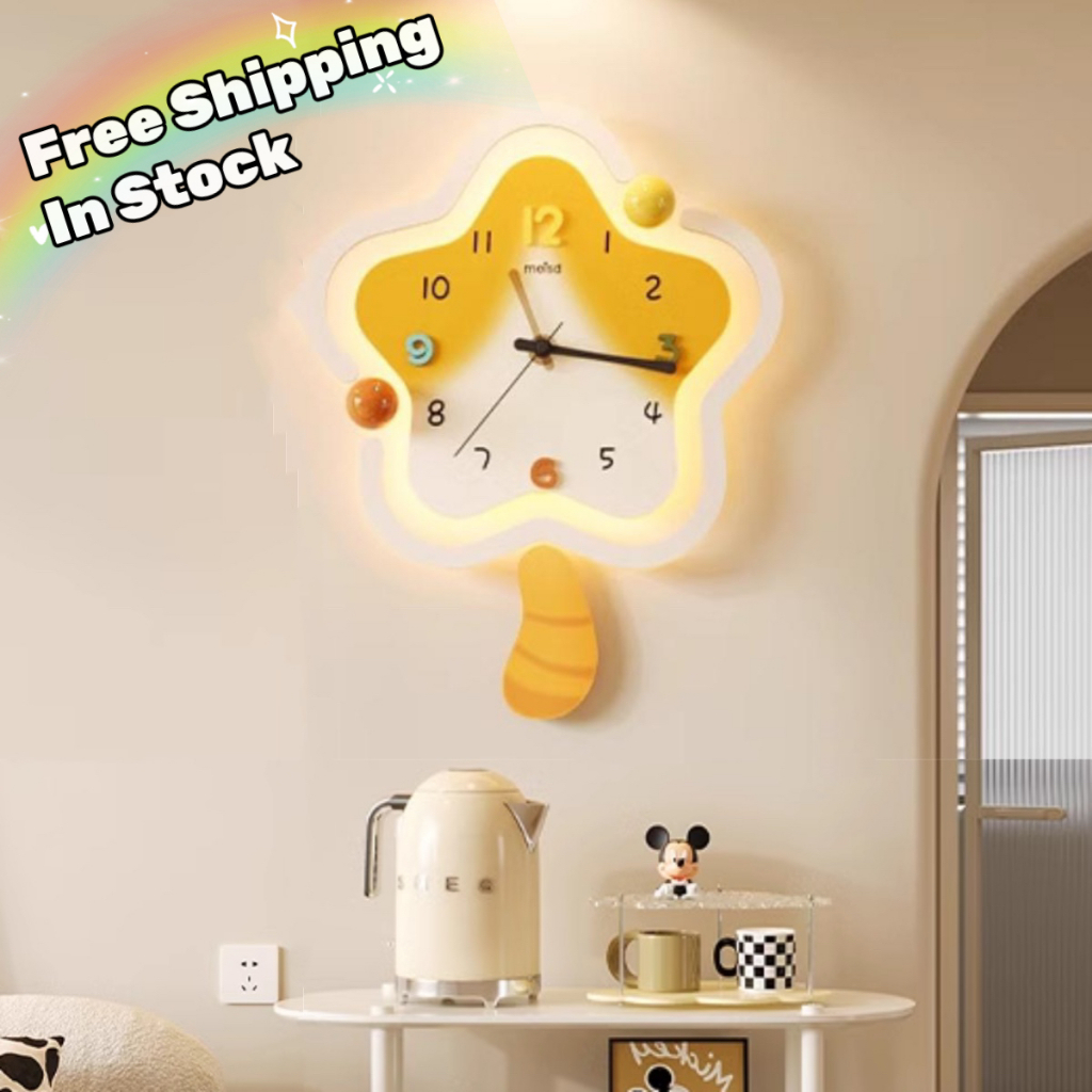 『JQ Time』Nordic Luminous Wall Clock Led Clock Silent Luxury Acrylic ...