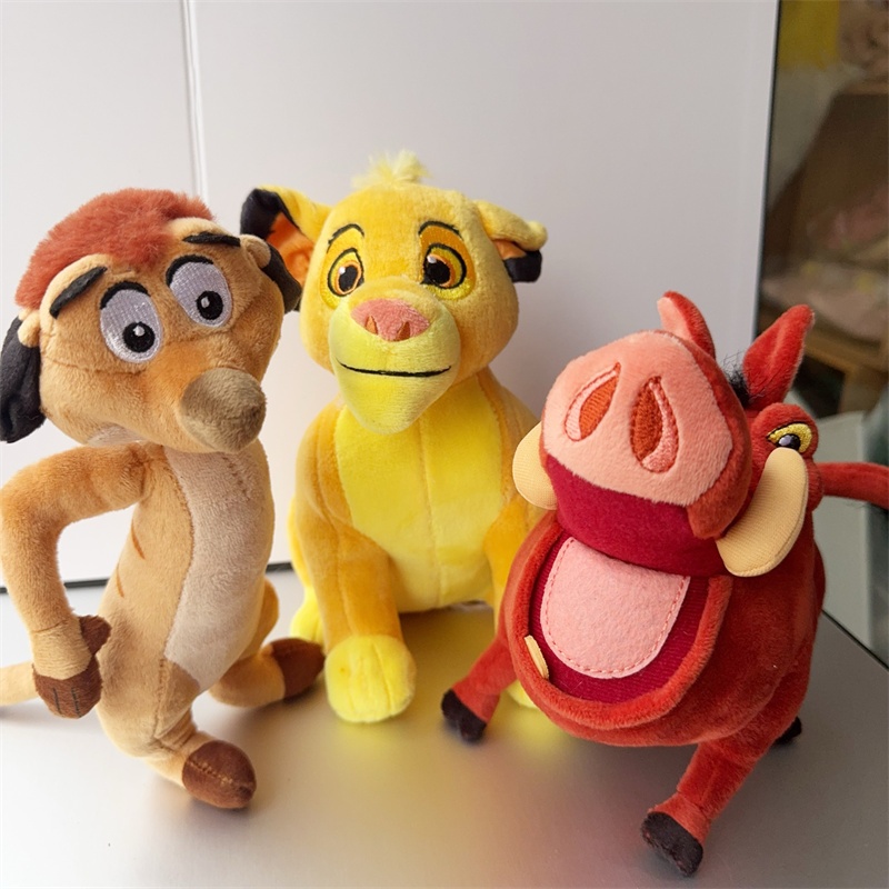 The Lion King Simba Timon Pumbaa Plush Toy Cute Anime Meerkat Wild Boar ...