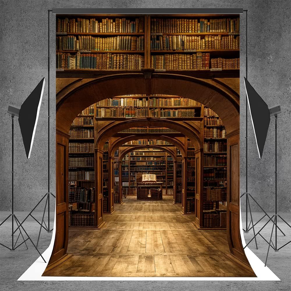 5X7ft Wizard School Backdrop Magic Library Photography Background for ...