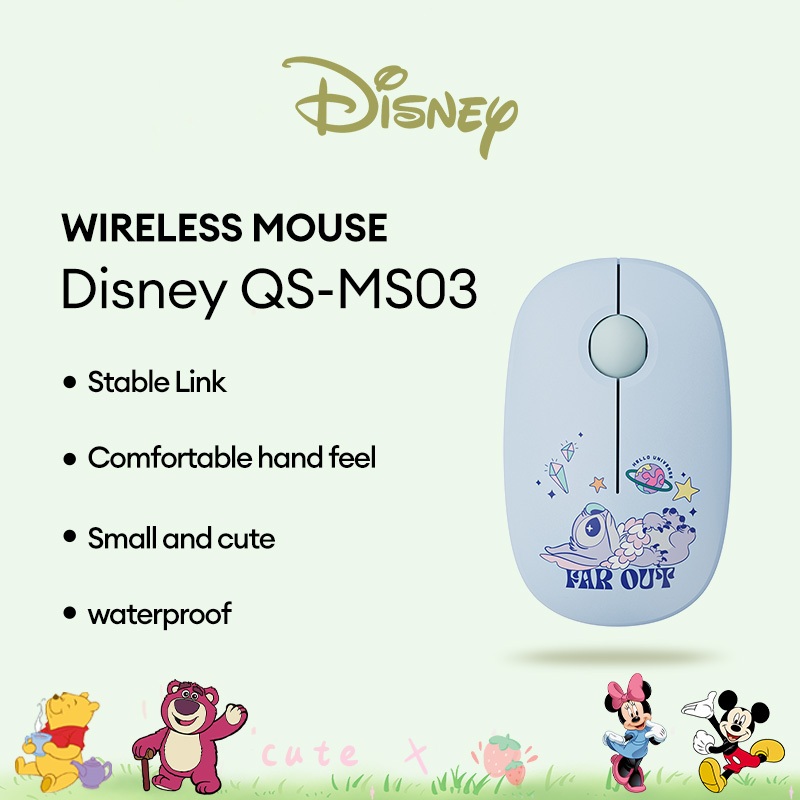 Disney QS-MS03 Wireless Mouse Stable Connection Sweatproof Comfortable ...