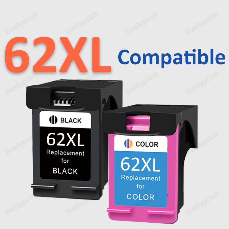 Compatible for HP 62XL Ink Cartridge HP 62XXL Ink Cartridge HP 62 Ink ...