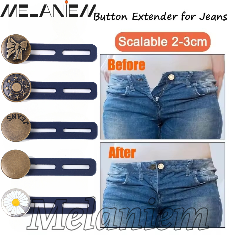 For Pants Jeans Nail-free Expanded Metal Silicone Detachable Metal ...