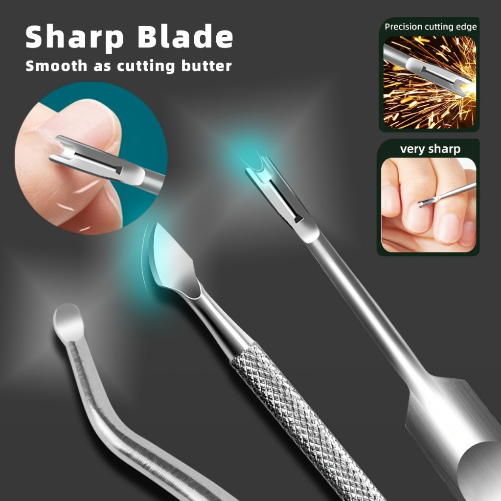 3Pcs/set Toe Nail File Foot Nail Care Hook Ingrown Stainless Steel ...