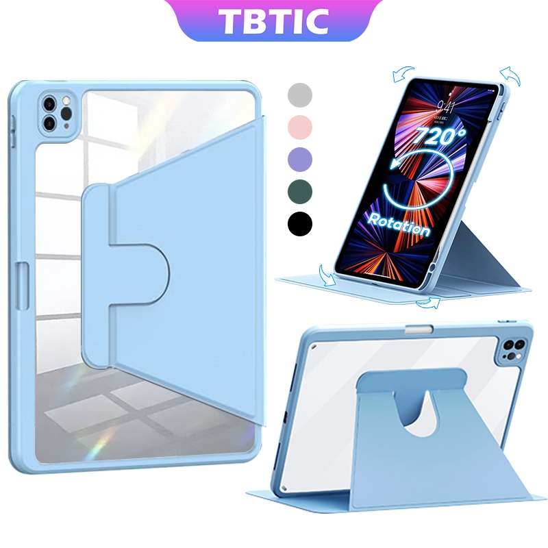 TBTIC 360° Rotation Tablet Case For IPad Air 5 4 10.9 Case Pro 11 12.9 ...