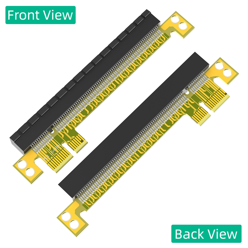 PCI-E Express 1x to 16x Extender Riser Card Adapter Male to Female ...